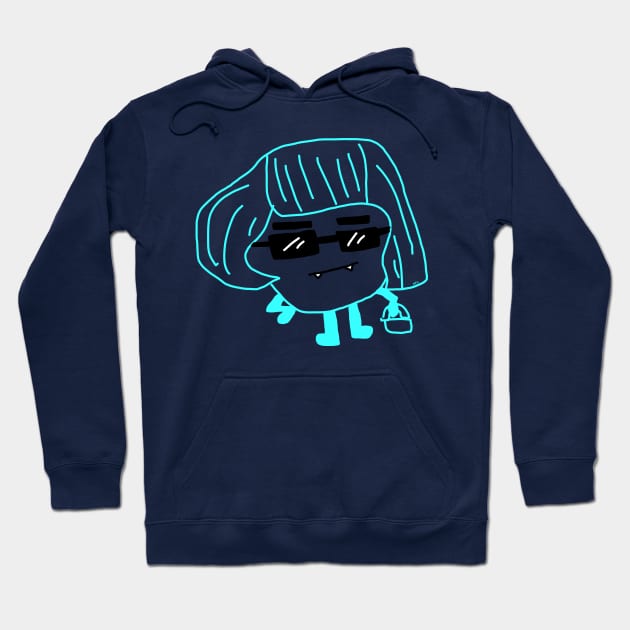 This cute monster is sporting a wicked bob Hoodie by HFGJewels